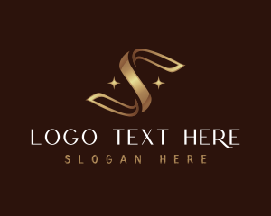 Luxury Ribbon Letter S logo