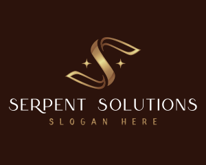 Luxury Ribbon Letter S logo design