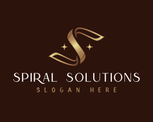 Luxury Ribbon Letter S logo design