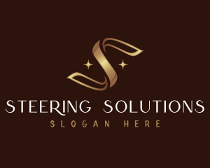 Luxury Ribbon Letter S logo design