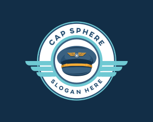 Airplane Pilot Cap logo