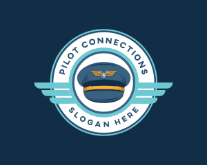 Airplane Pilot Cap logo
