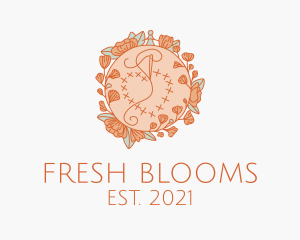 Spring Floral Embroidery  logo design