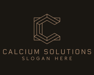 Modern Geometric Letter C  logo design