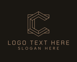 Letter C - Modern Geometric Letter C logo design