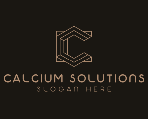 Modern Geometric Letter C  logo design