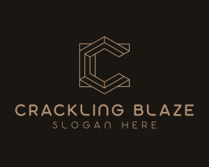 Modern Geometric Letter C  logo design