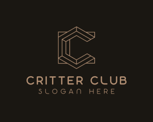 Modern Geometric Letter C  logo design