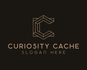 Modern Geometric Letter C  logo design