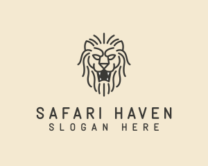 Wild Lion Safari logo design