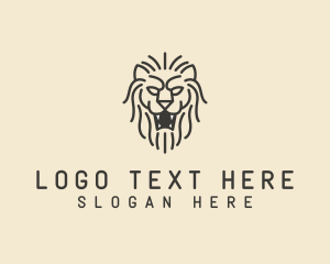 Lion - Wild Lion Safari logo design