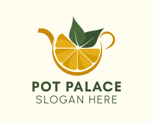 Lemon Drink Pot  logo design