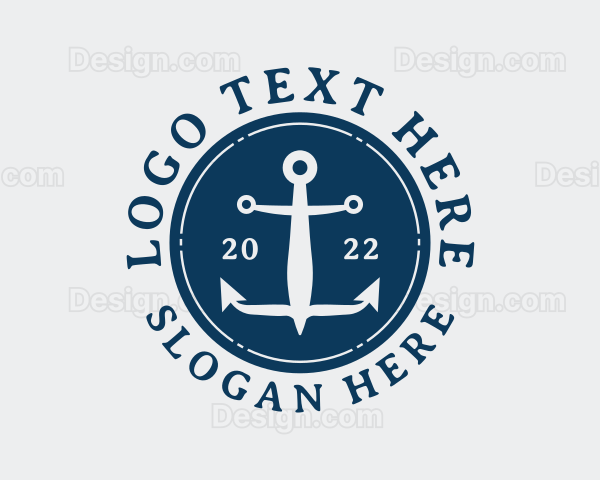 Aquatic Sailor Anchor Logo