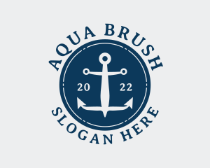 Aquatic Sailor Anchor logo design