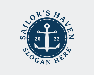 Aquatic Sailor Anchor logo design