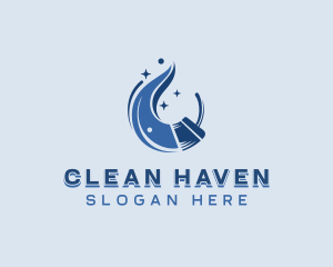 Clean Sanitary Housekeeper logo design
