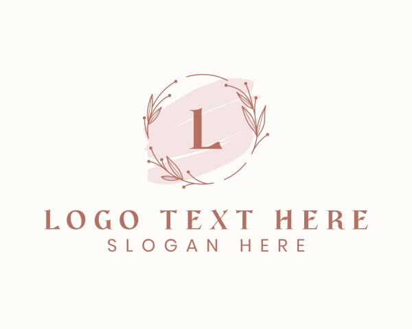 Aesthetic Wreath Wedding Organizer logo