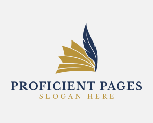 Writing Quill Book logo