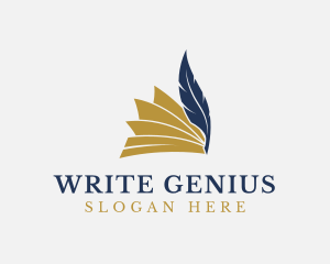 Writing Quill Book logo