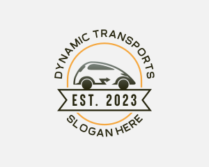 Electric Car Transportation Vehicle logo design