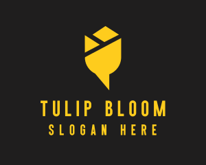 Golden Tulip Messenger  logo design