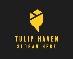 Golden Tulip Messenger  logo design