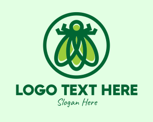 Green Fly Insect logo