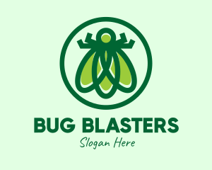 Green Fly Insect logo