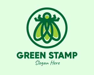 Green Fly Insect logo design