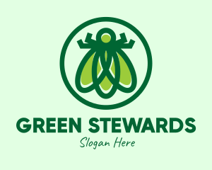 Green Fly Insect logo design