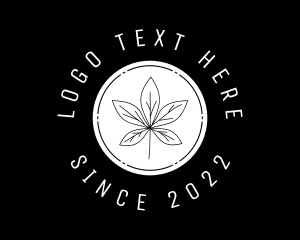 Organic Marijuana Leaf logo