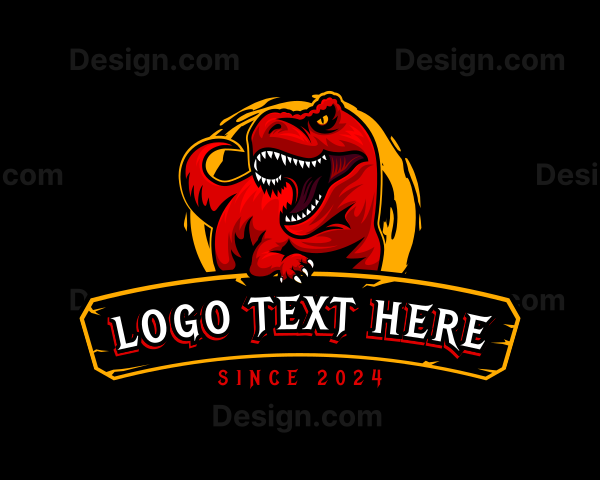 Dinosaur Wild T-Rex Logo