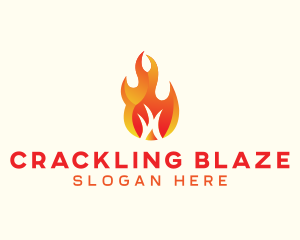 Burning Fire Camping logo design