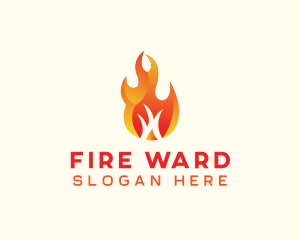 Burning Fire Camping logo design