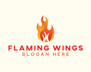 Burning Fire Camping logo design