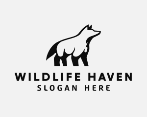 Wolf Wildlife Center logo design