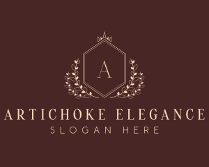 Elegant Hexagon Shield logo design