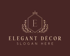 Elegant Hexagon Shield logo design