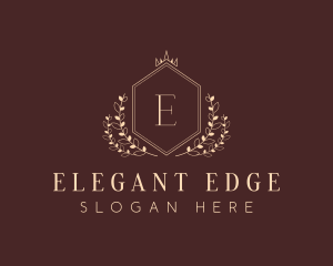 Elegant Hexagon Shield logo design