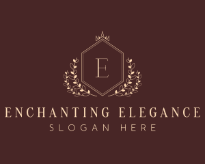 Elegant Hexagon Shield logo design