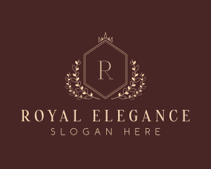 Elegant Hexagon Shield logo design