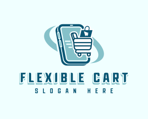 Online Shopping Cart logo design