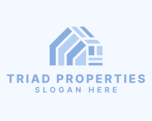 Blue Home Property logo design