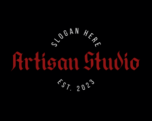 Gothic Masculine Studio logo design