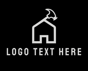 Hammer House Roof logo design