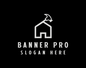 Hammer House Roof logo design