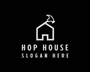 Hammer House Roof logo design