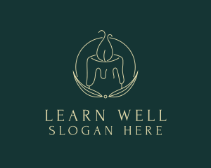 Candlelight Wellness Spa logo design