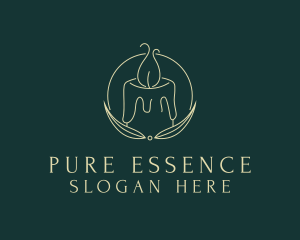 Candlelight Wellness Spa logo design