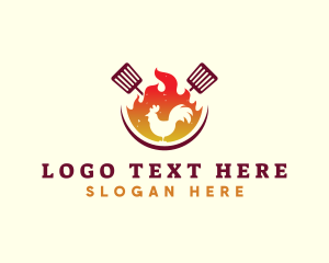 Flame Chicken Barbecue logo